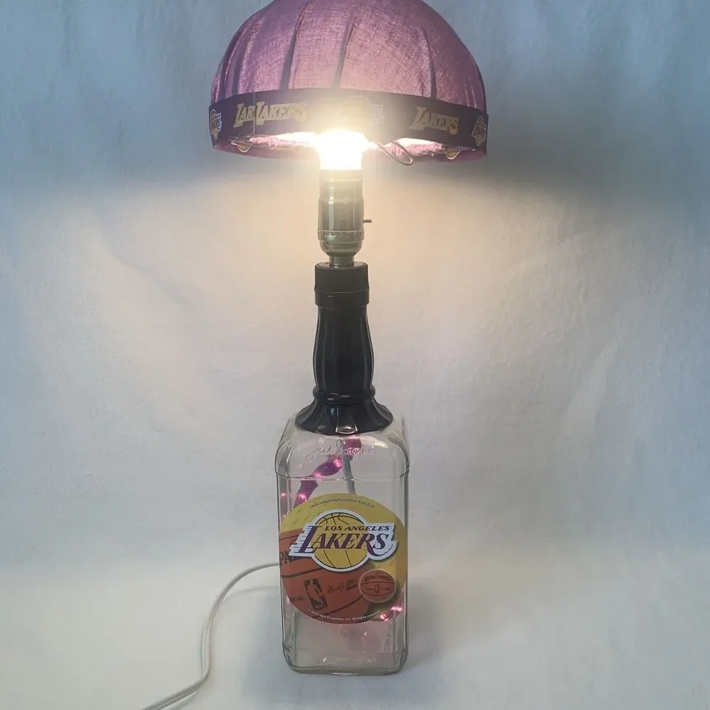 Vintage 2010 Custom Made NBA Los Angeles Lakers Jack‎ Daniel Lamp